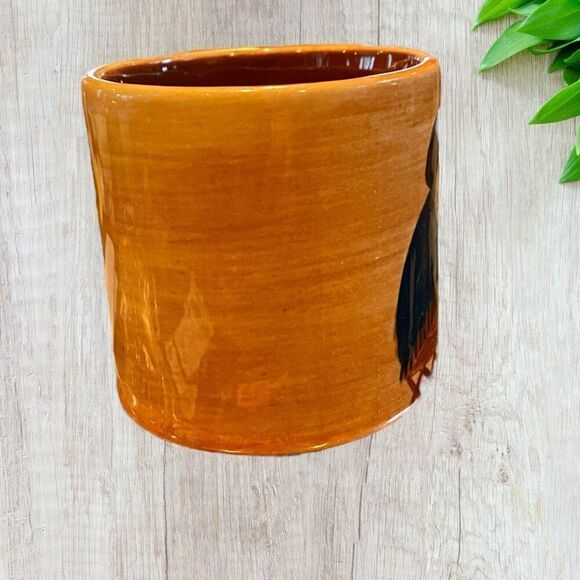 Pennsbury Pottery Redware Mug Amish Couple - Picture 8 of 13